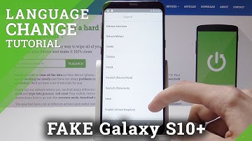 How to Change Language in Samsung Galaxy S10+ Clone - Language Settings