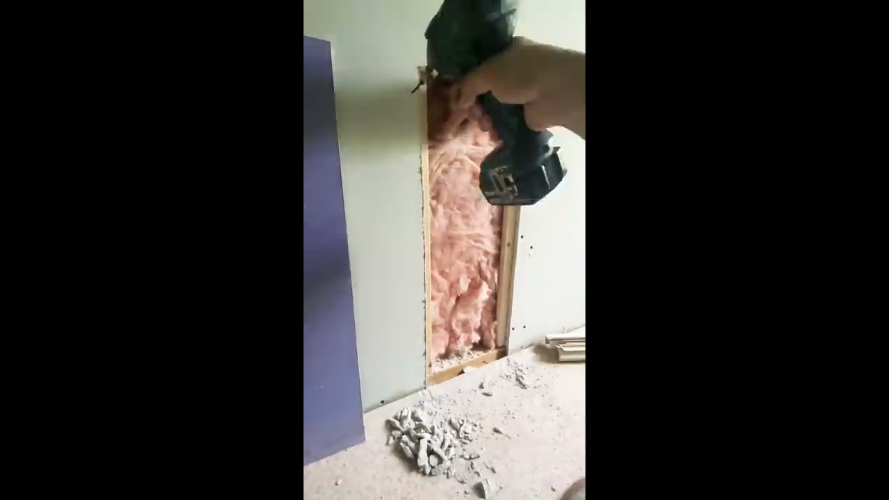 How to patch drywall  shorts  youtubeshorts  diy