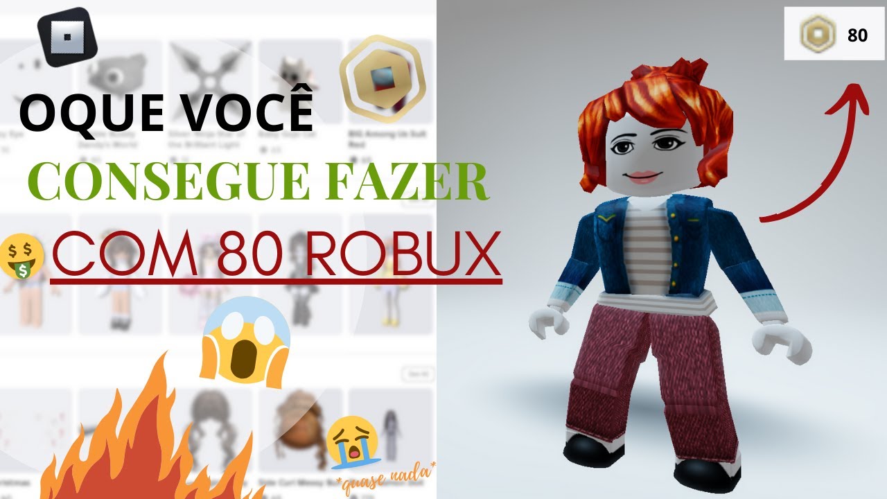 OQUE VOCÊ CONSEGUE FAZER COM *80 robux* NO ROBLOX! - YouTube