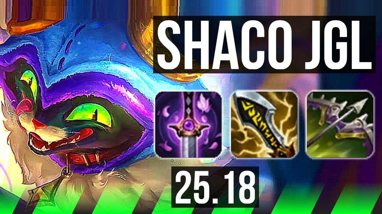 SHACO vs GWEN (JGL) | Legendary, 14/4/7 | EUW Master | 25.18