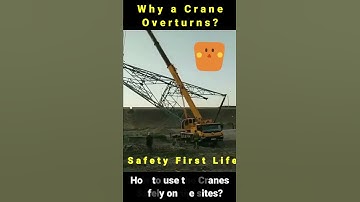 Crane overturning | Lifting Safety | Crane incidents #safetyfirstlife #shorts