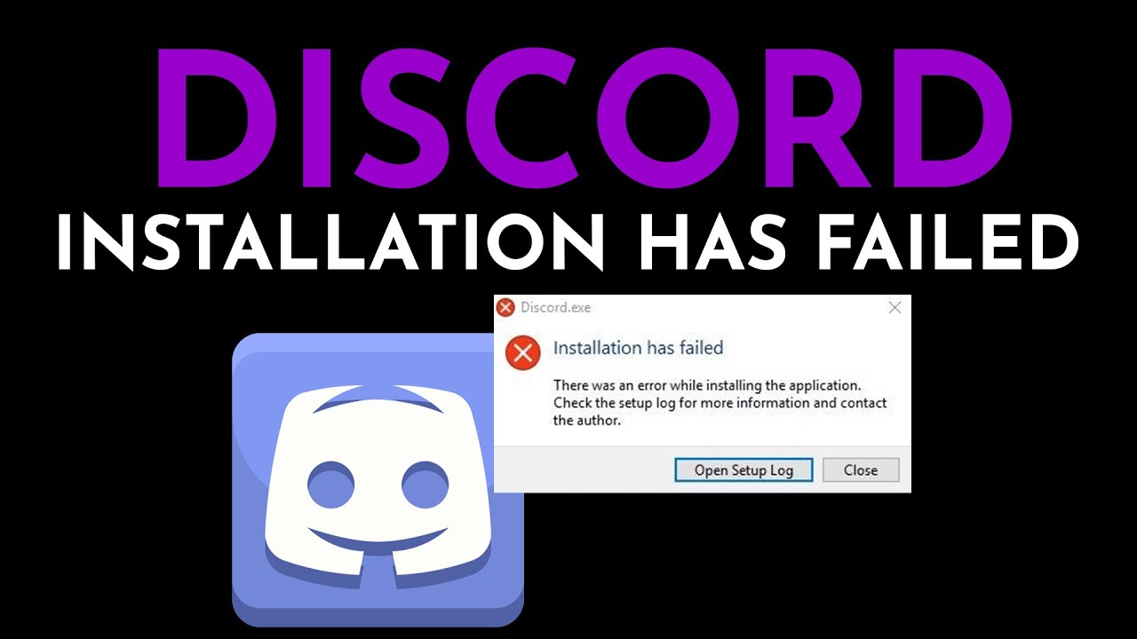 discord.exe installation has failed discord.exe installation has failed