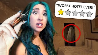 Staying at A HAUNTED 1 STAR Hotel by Mackenzie Marie 27,462 views 3 weeks ago 11 minutes, 57 seconds