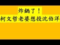 炸鍋了！柯文哲老婆想投沈伯洋