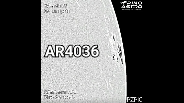 Daily Sunspots: March 25, 2025 (3/25/25) #PinoAstro