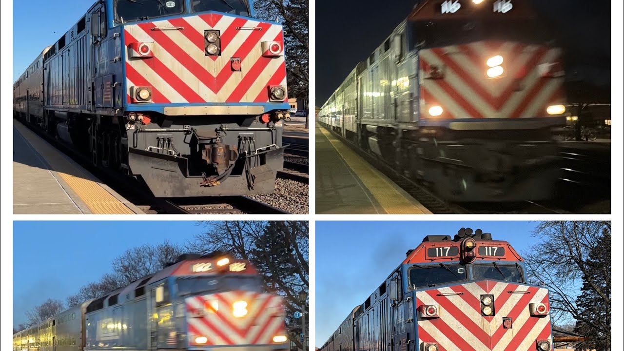 The Complete Metra Evening Rush Hour At LaGrange Stone Avenue On February 18, 2026