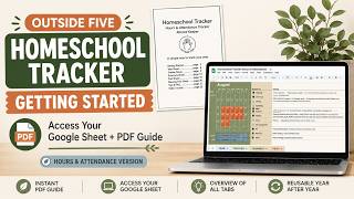 Homeschool Tracker How to Access Get Started with Your Google Sheet Hours Attendance Version