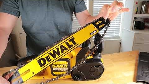 How to Install Chain and Bar | Dewalt 60v Electric Chainsaw DCCS670X1
