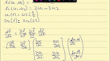 Multivariable Chain Rule with Jacobian (Concerete example)