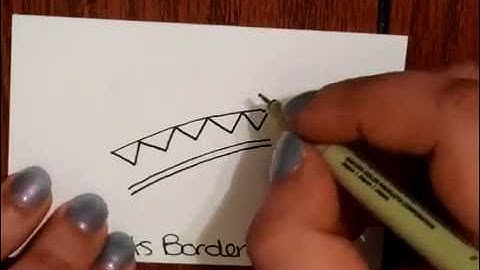 Tangle Tutorial -  Peaks Border