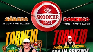 TORNEIO DE SINUCA SNOOKER BAR - MACAÉ RJ  - AO VIVO JARDEL SNOOKER
