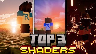 TOP 3 MELHORES SHADERS PARA MINECRAFT PE 1.21 - SHADERS ANDROID MINECRAFT BEDROCK