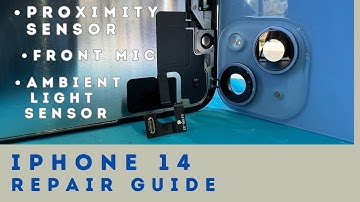 iphone 14 front mic proximity sensor flex replacement - step  by step walkthrough - diy
