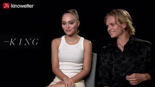Interview Lily-Rose Depp & Tom Glynn-Carney THE KING