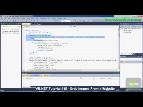 {VB.NET}∞Tutorial 15 - Grab Images From a Website