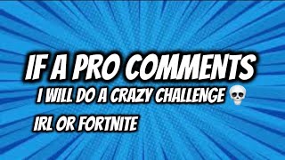 Fortnite Challenge: Can I Get a Pro Creator to Comment? 🔥