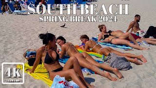 SOUTH BEACH, MIAMI BEACH SPRING BREAK 4K UHD 60 FPS FLORIDA USA