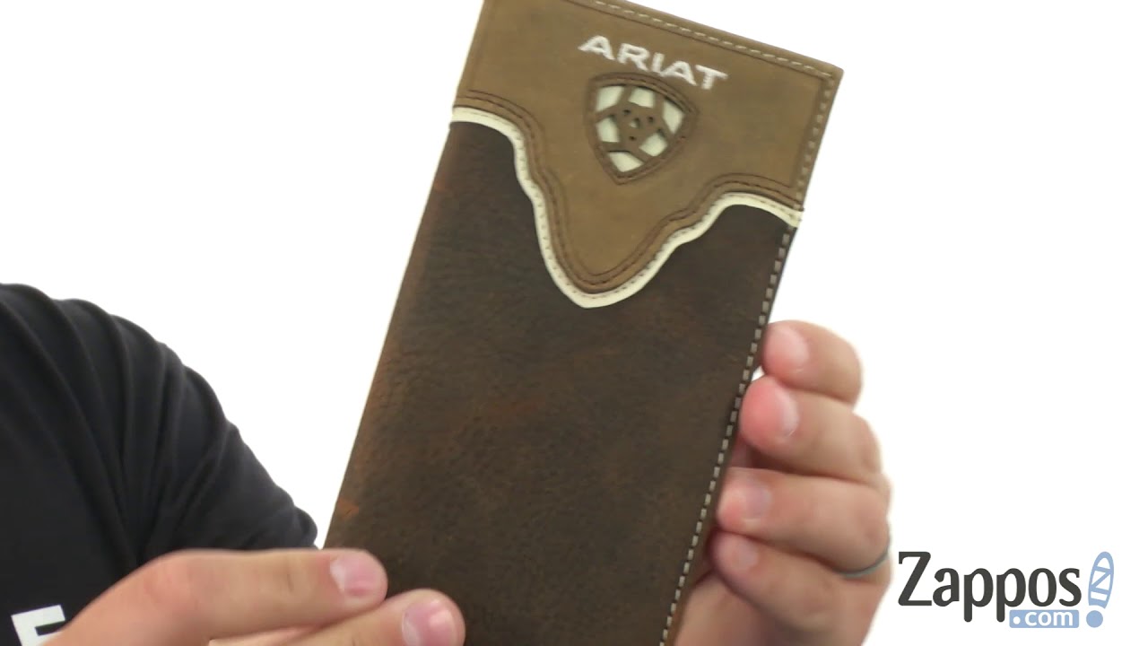 Ariat Shield Cut Out Overlay Rodeo Wallet SKU: 8864737 - YouTube