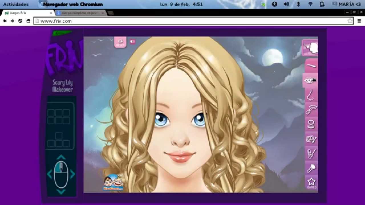 JENNETTE MCCURDY (juegos friv) scary lily makeover - YouTube