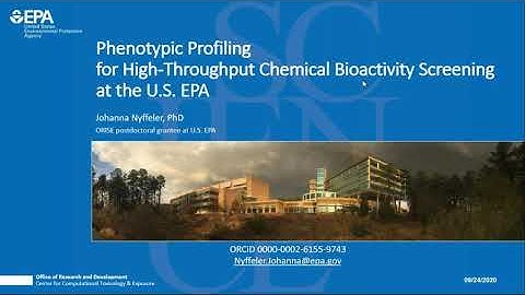 Phenotypic profiling for high-throughput chemical screening at the U.S. EPA (September 2020)