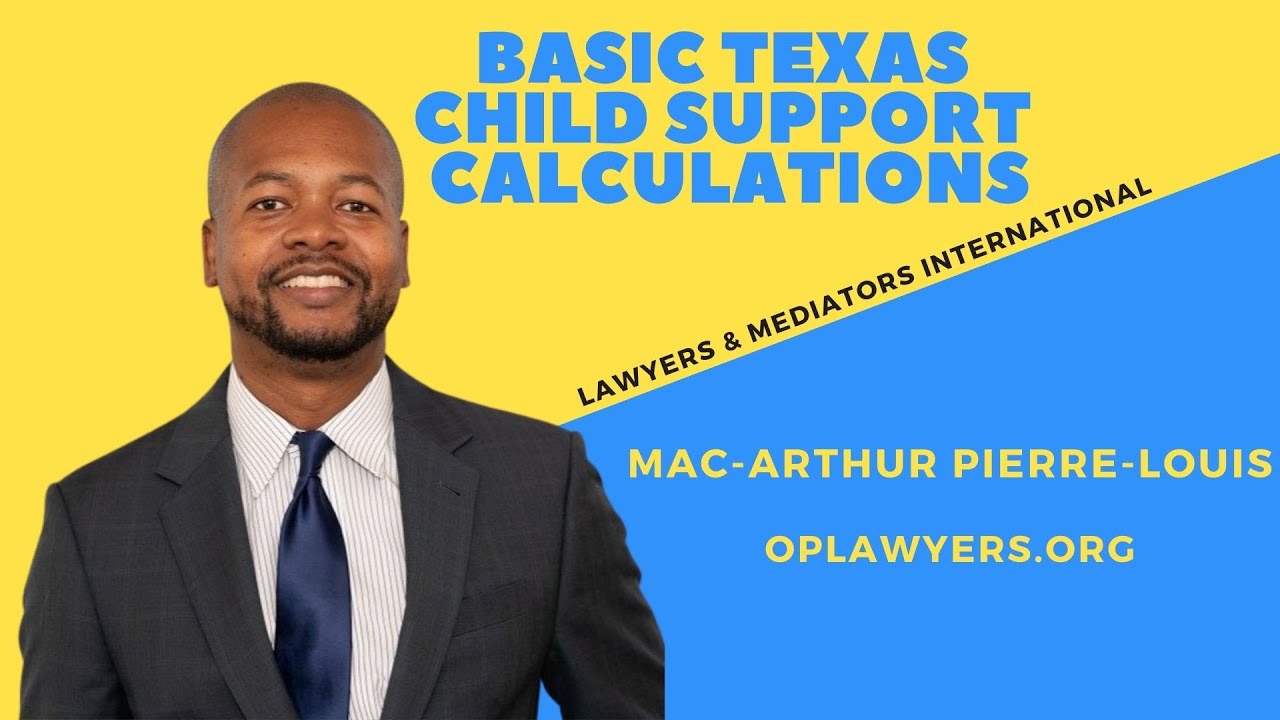 Basic Texas Child Support Calculations YouTube