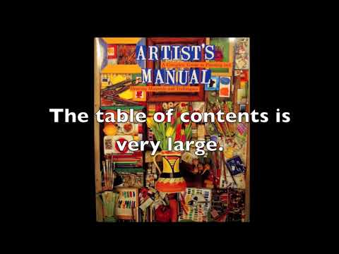 Book Review 11 Artist's Manual, A Complete Guide to Painting and Drawing Materials and Techniques