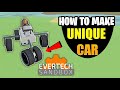 How to make a unique car in evertech sandbox  shugu gaming