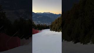 Ultima Discesa Della Trametsch Al Tramonto