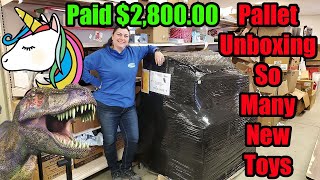 Pallet Unboxing there are so many new toys - Paid $2,800.00 - Check out what I got! Online Reselling