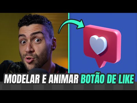 Como CRIAR e ANIMAR botão de LIKES no Cinema 4D
