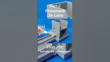 Homemade Diy lathe From PVC | #inventions #diy #machine #experiment #science #dcmotor #homemade