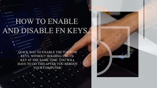 How to Enable and Disable  FN  Keys: Tested On Samsung Galaxy Book3