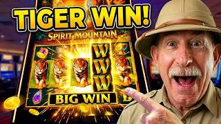 Spirit Mountain Golden Tiger Slot BIG WIN Compilation
