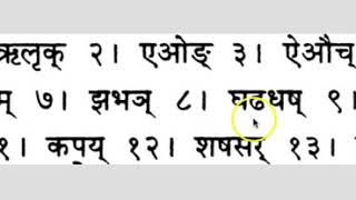Māheśwara-sūtras - 14 Śivasūtras revealed to sage Pāṇini