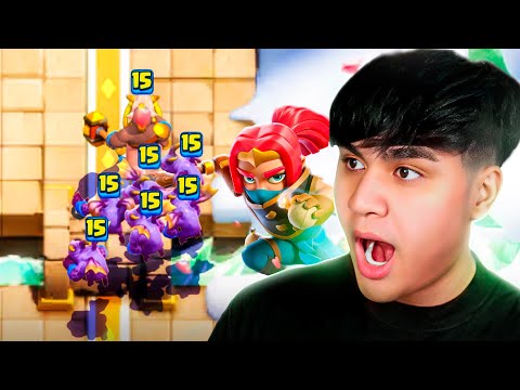 USEI A COMBINAÇÃO MAIS ESTRANHA E ABSURDAMENTE ROUBADA DO CLASH ROYALE! 🤯🔥