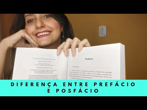 Diferença entre prefácio e posfácio de livro - YouTube