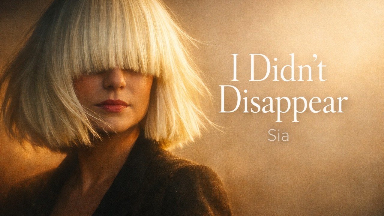 I Didn’t Disappear – Sia | 2026 Lyrics Video | Emotional Pop Ballad | Self-Worth Anthem