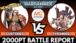 NEW Adeptus Custodes vs Tyranids 2000pts | Warhammer 40k 10th Ed Battle Report Ep59