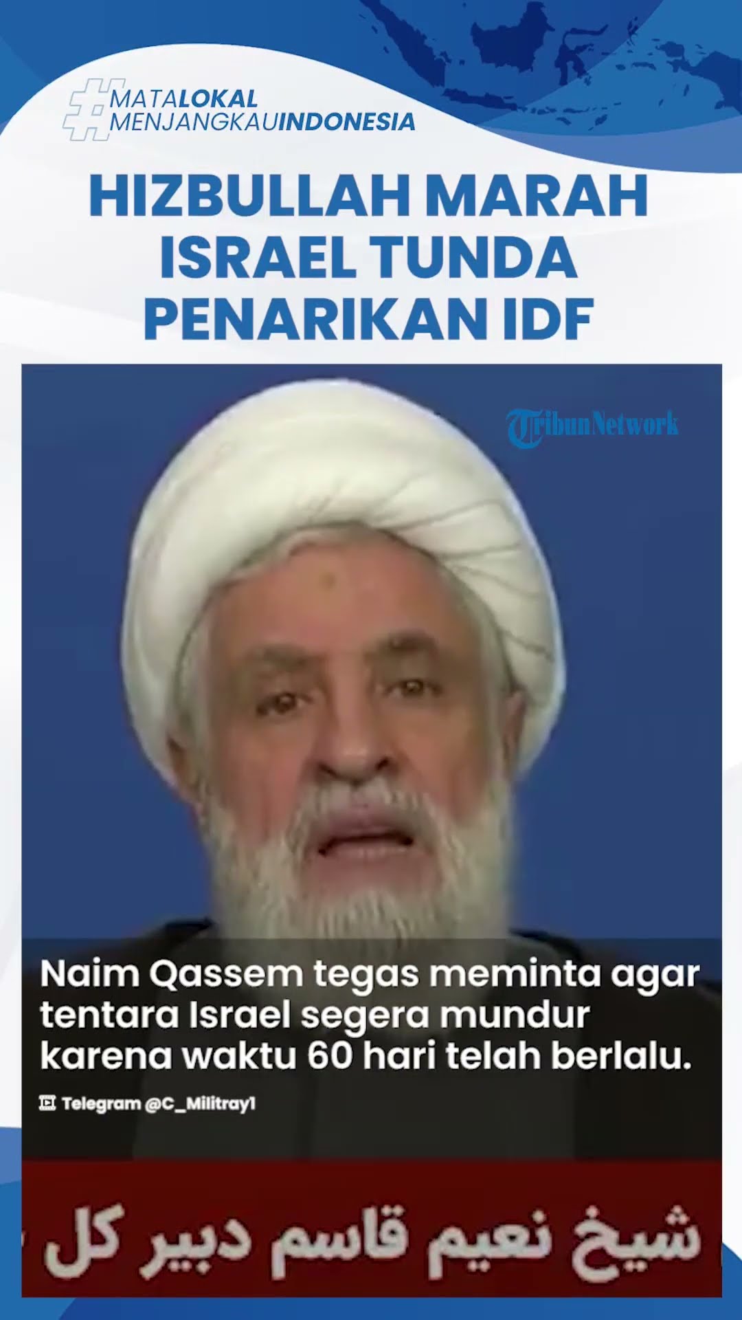 Hizbullah Marah! Tak Terima Israel Tunda Penarikan Tentara IDF, Peringatkan akan Beri Tindakan Tegas