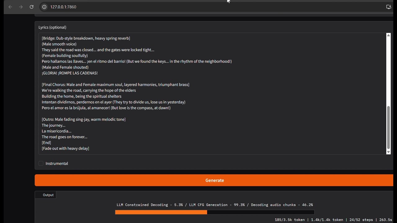 ACE-Step 1.5 Local AI Music Generation App on XPU (Intel GPU
