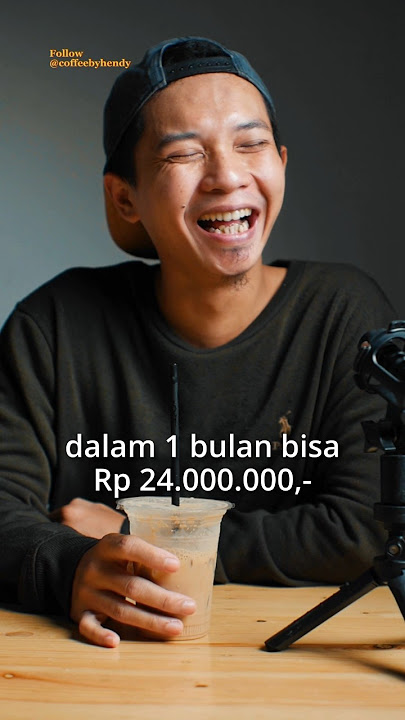 #idejualan2024 es kopi susu sepedahan modal Rp 4.000 dijual Rp 8.000 #resepjualan #idejualan