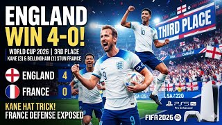 England DESTROY France 4-0! 😱 Harry Kane Hat-Trick | FIFA 26 World Cup