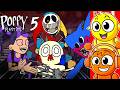 Reacting to POPPY PLAYTIME 5 SUMMARY! (Funny Animation)