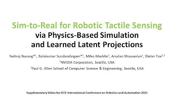 Sim-to-Real for Robotic Tactile Sensing via Physics-Based Sim & Learned Latent Projections (Teaser)