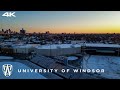 University of windsor campus drone tour winter