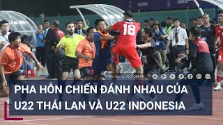 The melee between U22 Thailand and U22 Indonesia at SEA Games 32 | VTC New News screenshot 2