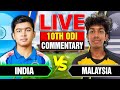 🔴Live: India vs Malaysia | ODI Match | Live Cricket Score &amp; Commentary