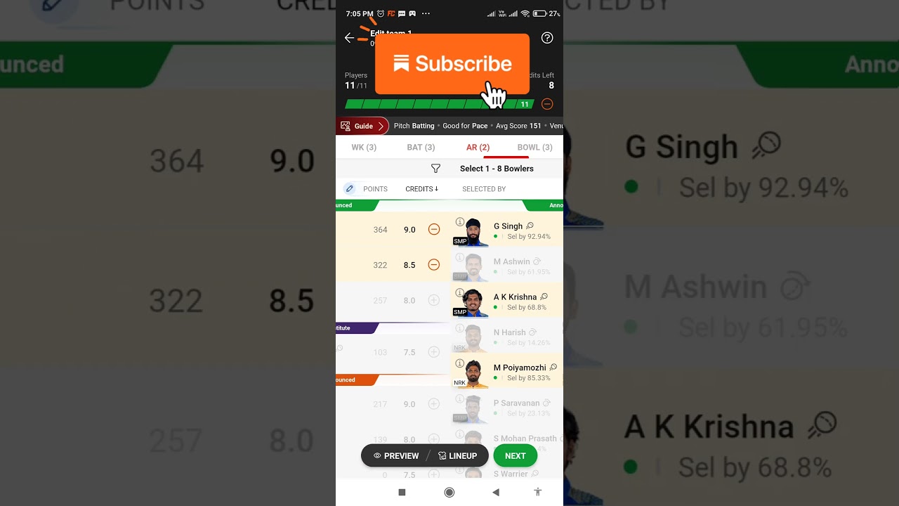 NRK vs SMP Eliminator TNPL t20 dream11 Prediction team 
