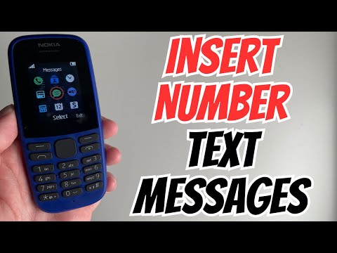How to Insert Number In Text Messages in Nokia 105 - Nokia Tips and Tricks