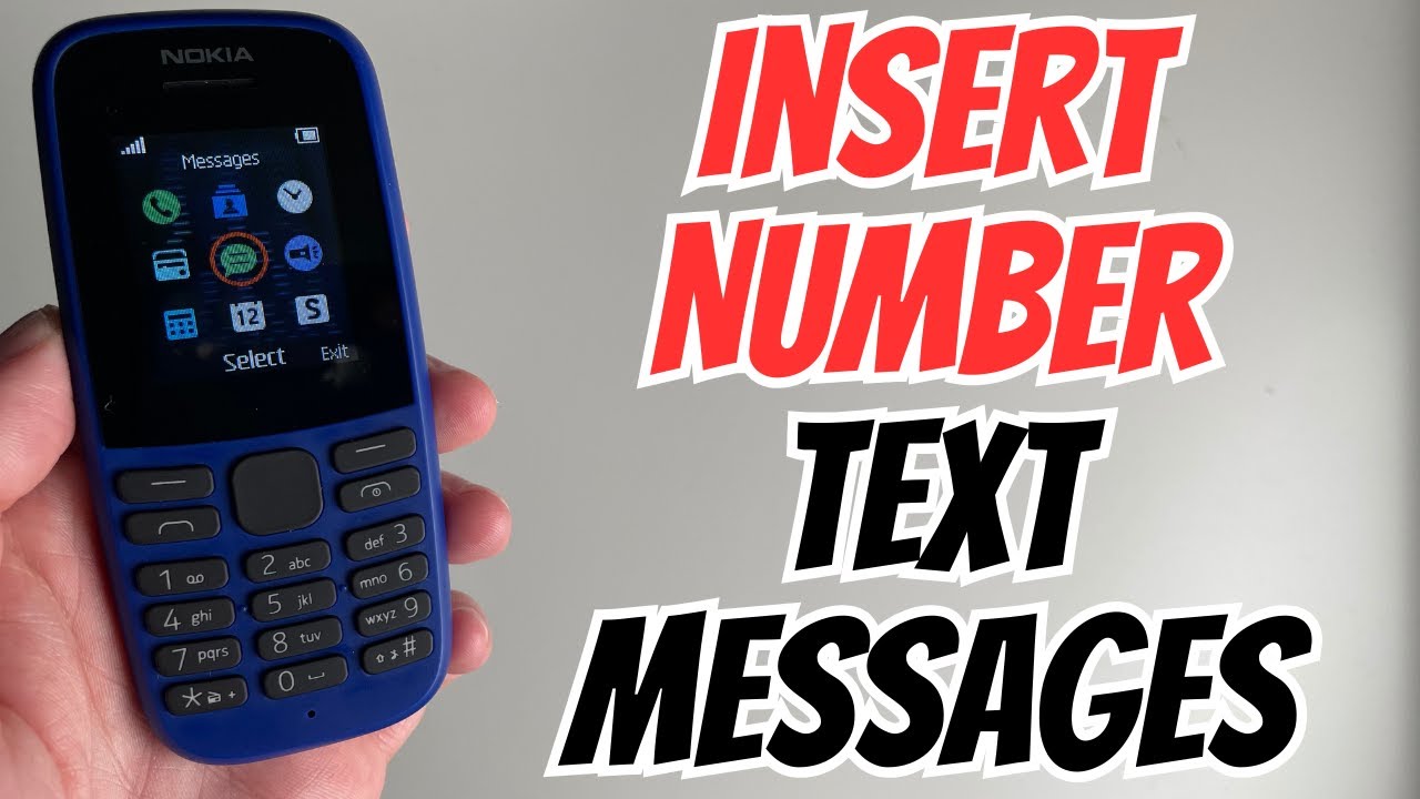 How to Insert Number In Text Messages in Nokia 105 - Nokia Tips and Tricks